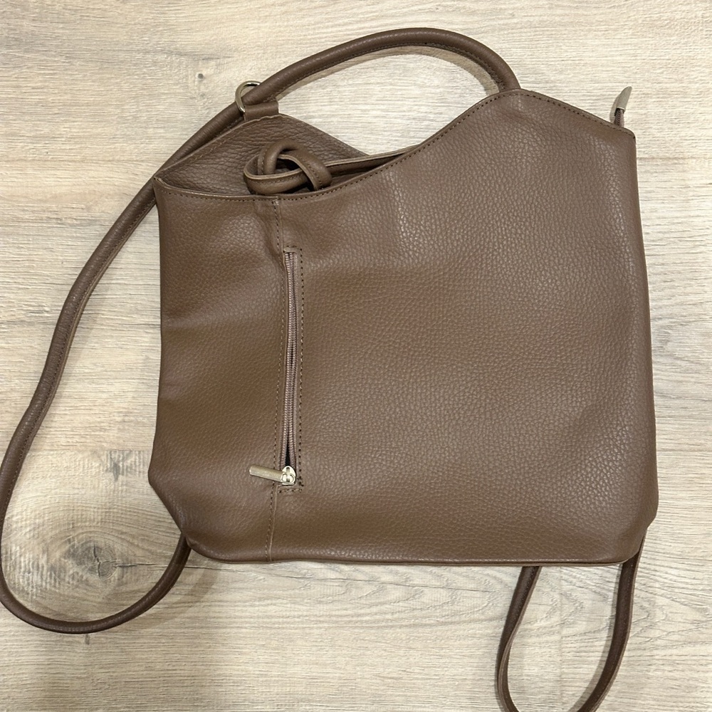 Brown Leather Shoulder Bag